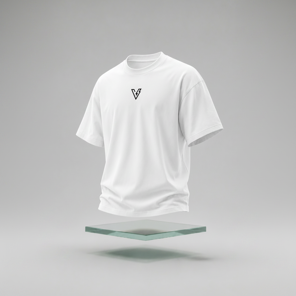 Volt White Unisex Oversized Tee