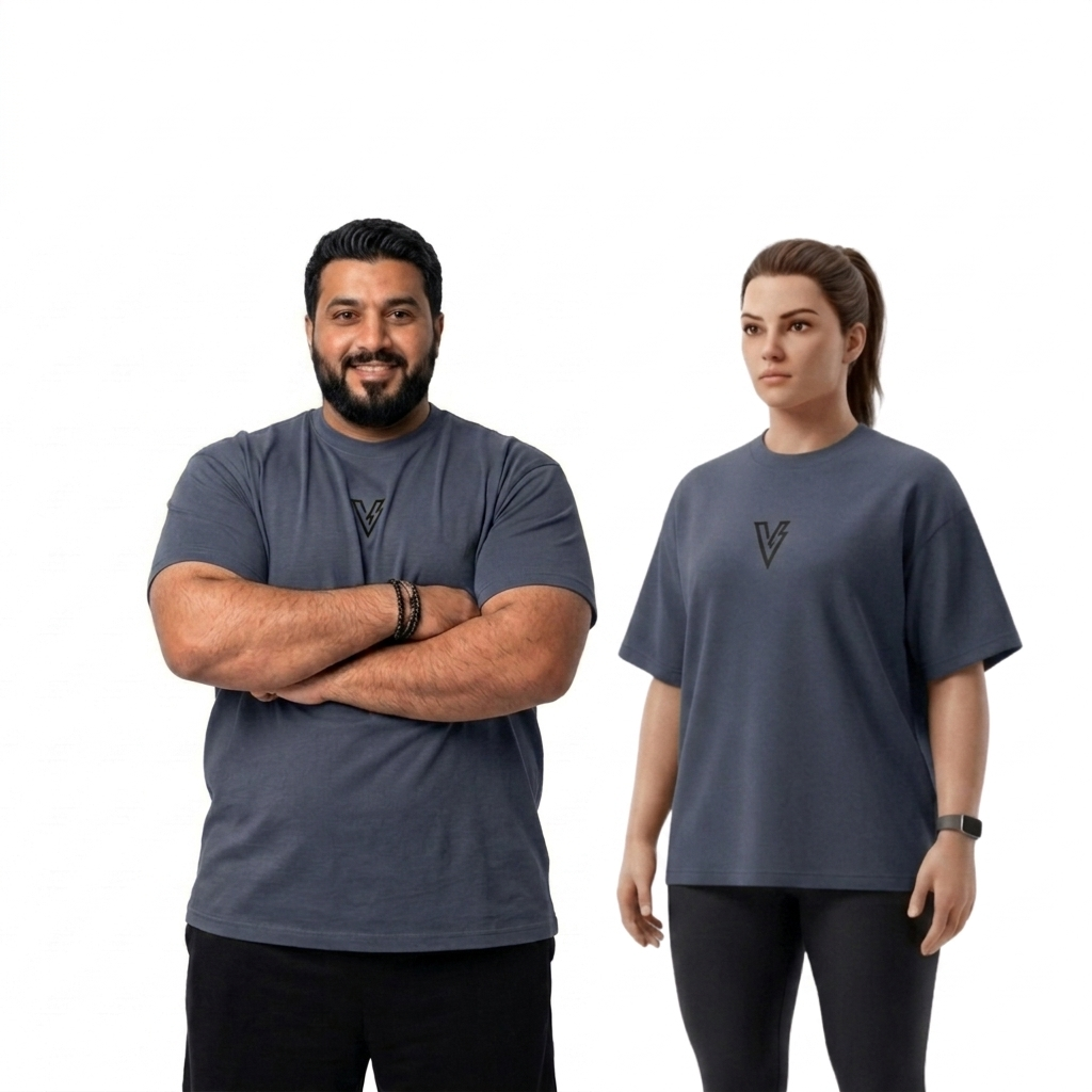 Volt Gray Unisex Oversized Tee