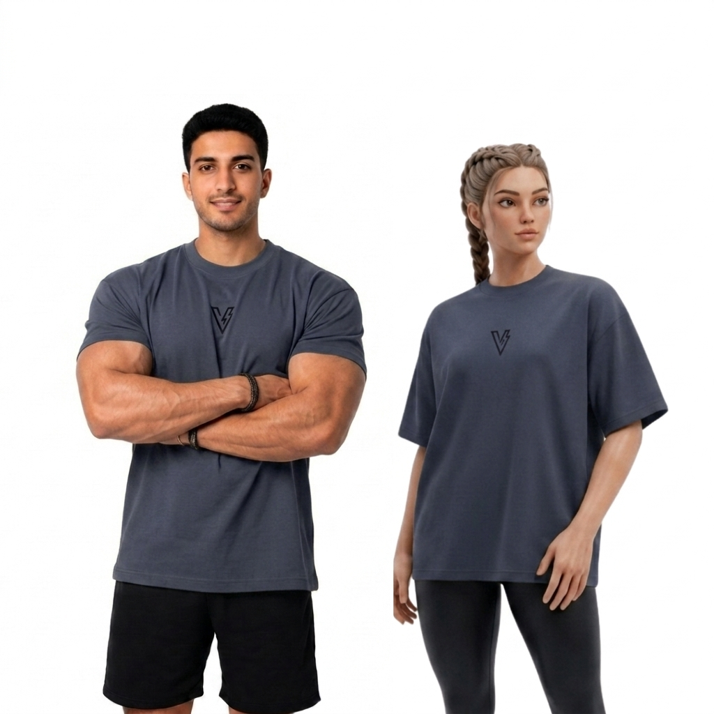 Volt Gray Unisex Oversized Tee