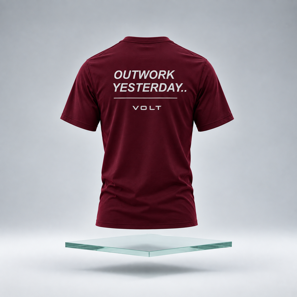 Volt Unisex Regular fit T-shirt Burgundy